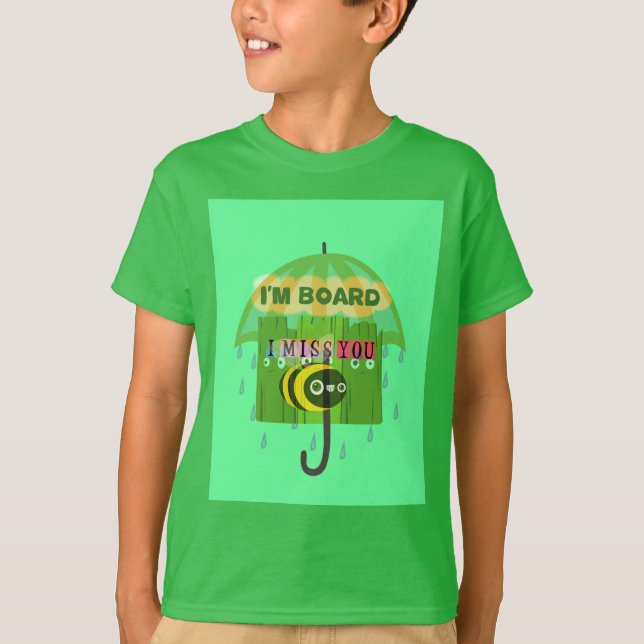 Broadly Speaking I miss You: Inspirational Text  T-Shirt (Front)