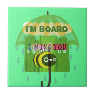 Broadly Speaking I miss You: Inspirational Text Tile