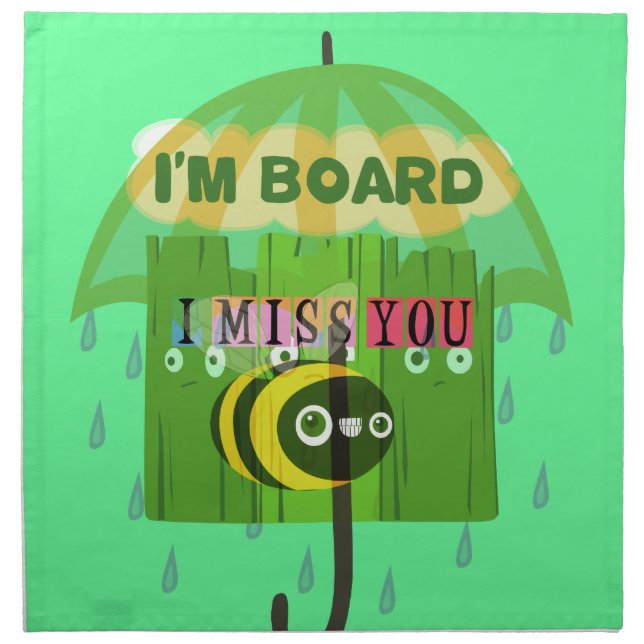 Broadly Speaking I miss You Napkin (Front)