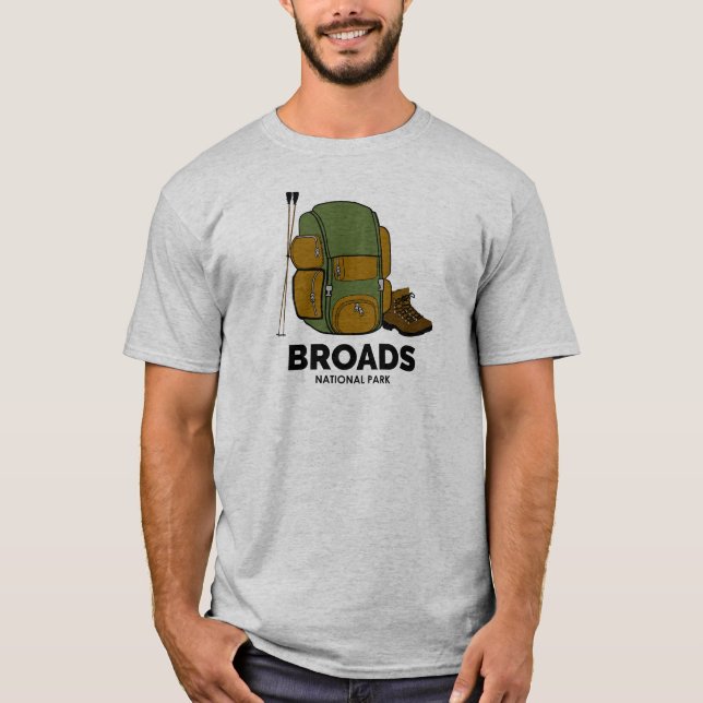 Broads National Park Backpack T-Shirt (Front)