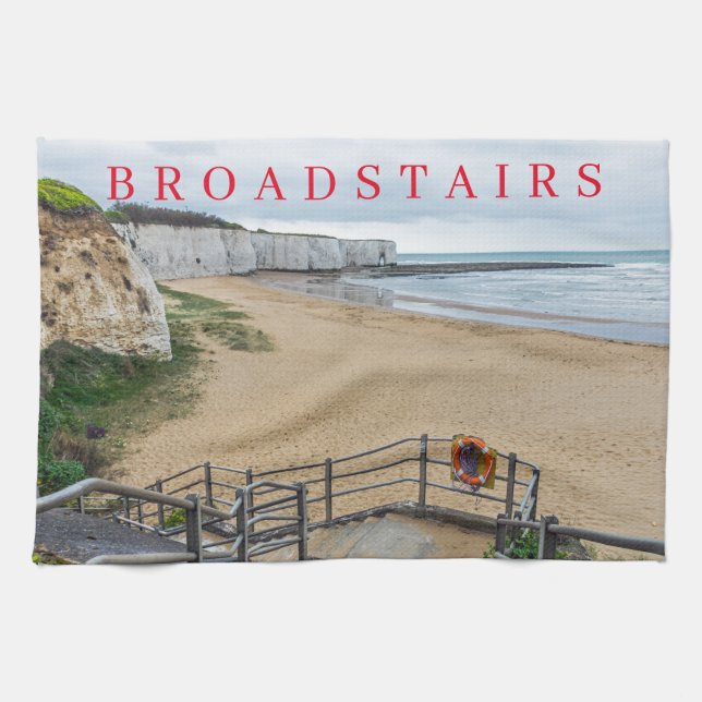 Broadstairs Kingsgate Bay tea towel (Horizontal)