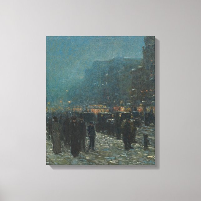 Broadway and 42nd Street Canvas Print (Front)