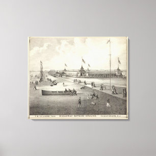 Broadway Bathing Ground, Ocean Grove, NJ Canvas Print