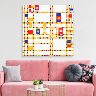 Broadway Boogie Woogie   Piet Mondrian   Canvas Print