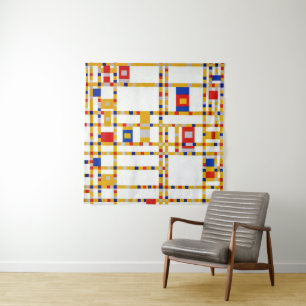 Broadway Boogie Woogie Piet Mondrian Tapestry