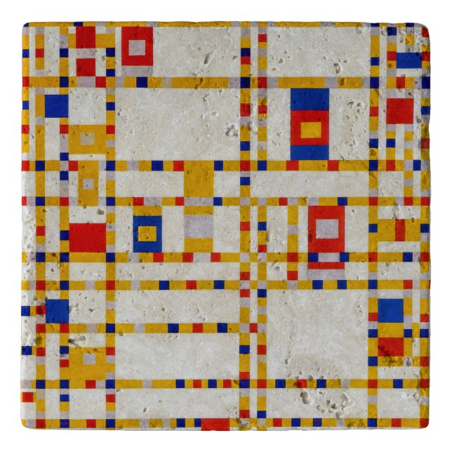 Broadway Boogie Woogie | Piet Mondrian | Trivet (Front)