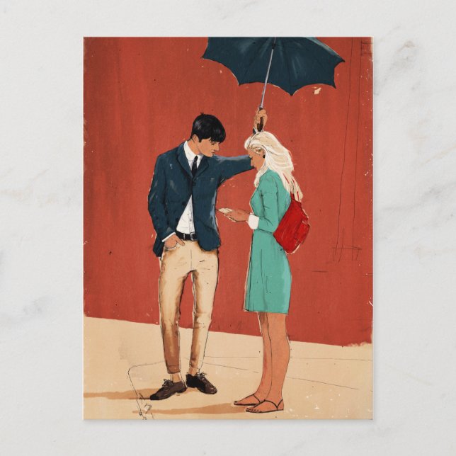 Broadway Bus Stop Postcard (Front)