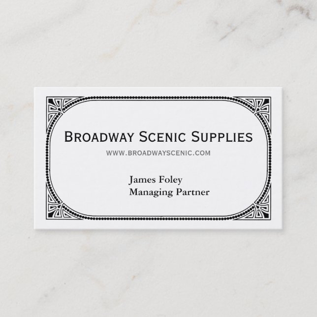 Broadway Business Card (Front)