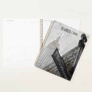 Broadway Corner Sign New York City 2026 Planner