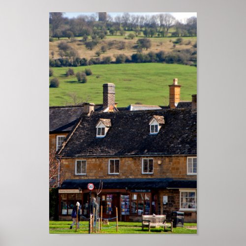 Broadway Cotswolds Worcestershire England UK Poster