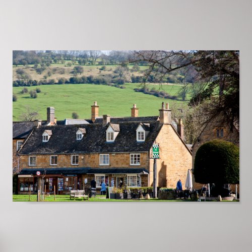 Broadway Cotswolds Worcestershire England UK Poster