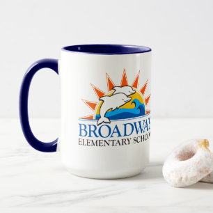 Broadway Elementary School Color logo Mug