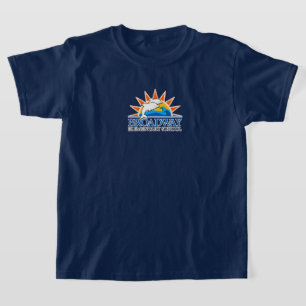 Broadway Elementary School kids white logo shirt