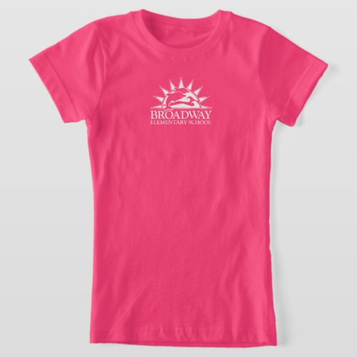 Broadway Elementary white logo kids T_Shirt