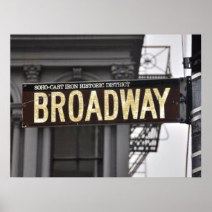 broadway glitter poster
