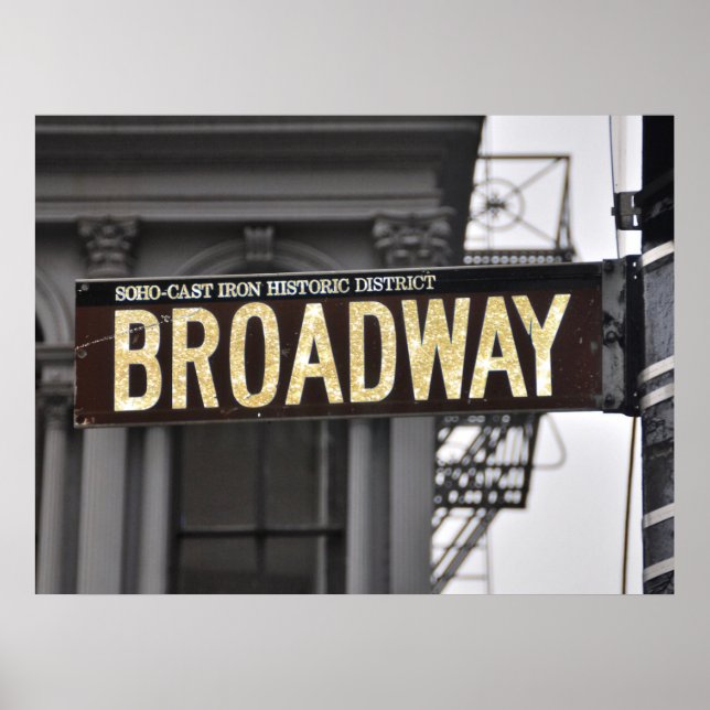 broadway glitter poster (Front)