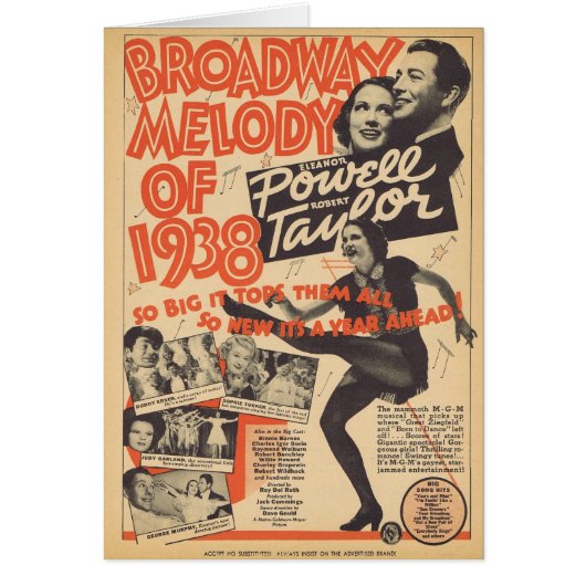 Broadway Melody of 1938 Cards (Front)