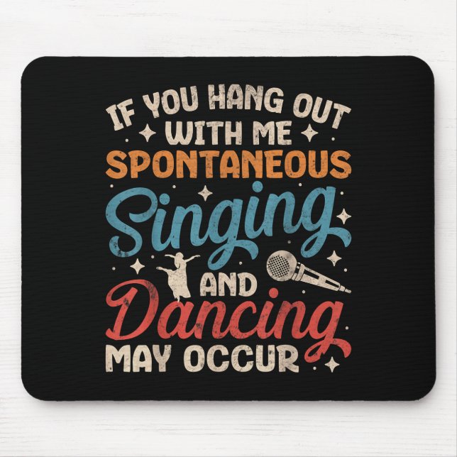 Broadway Musical Theater Nerd Theatre Geek Drama L Mouse Pad (Front)