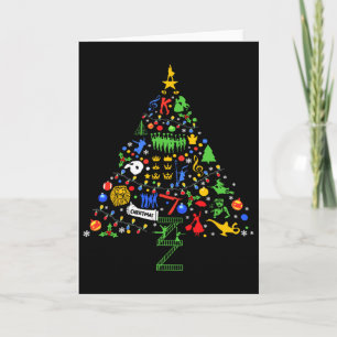 Broadway Musical Theatre Christmas Tree Card