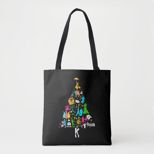 Broadway Musical Theatre Christmas Tree Funny Xmas Tote Bag (Front)