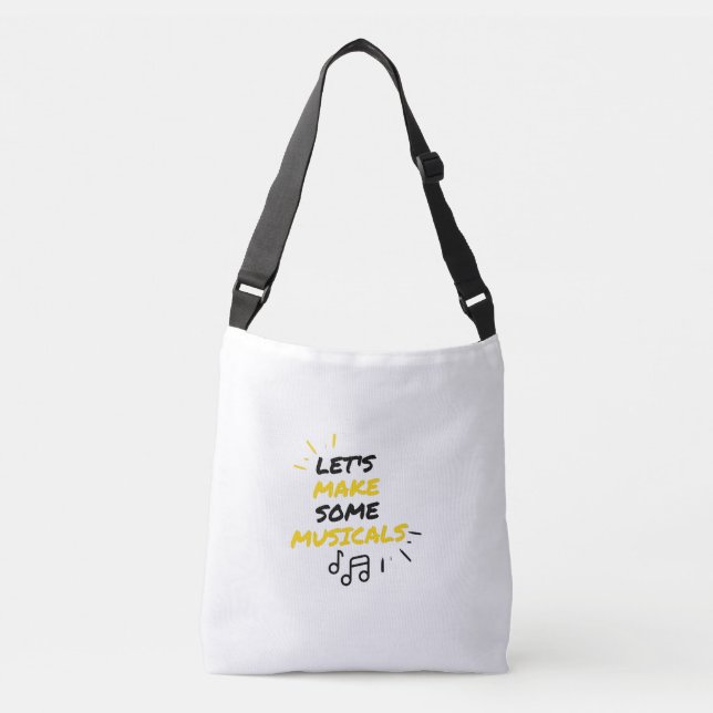 Broadway musicals and theatre crossbody bag (Front)