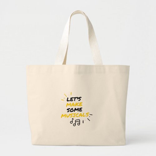 Broadway musicals and theatre large tote bag