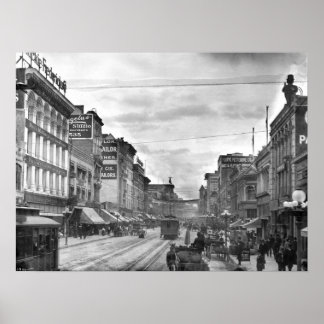 Broadway, north from Sixth Street, Los Angeles, ca Poster