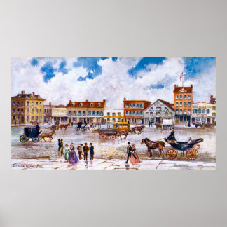 Broadway, NYC 1810 Print (comes in many sizes)