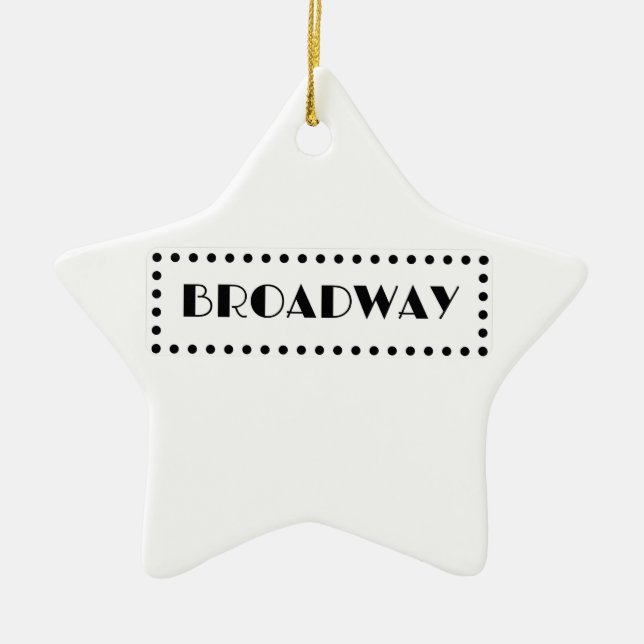 Broadway Ornament (Front)