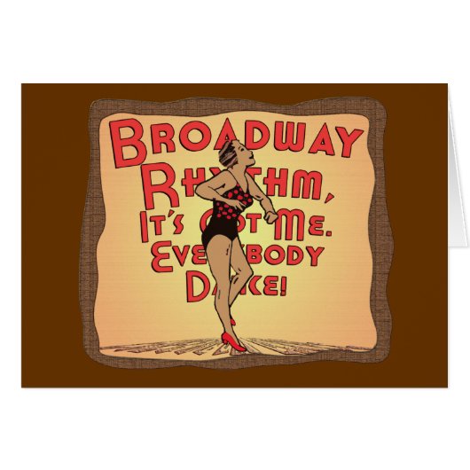 Broadway Rhythm Cards (Front Horizontal)