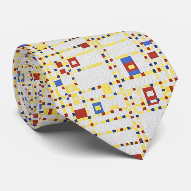 Broadway Rhythm – Structured Grid Neck Tie (Rolled)