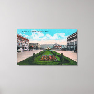 Broadway SceneLongview, WA Canvas Print