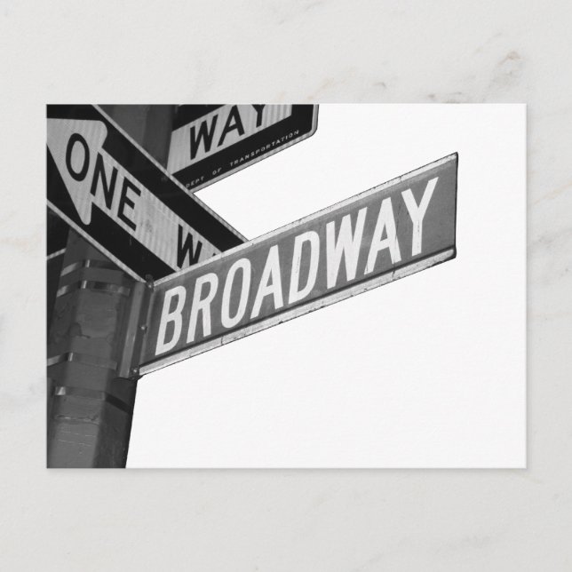 Broadway Sign Postcard (Front)