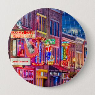 Broadway Street Downtown Nashville Tennessee Button