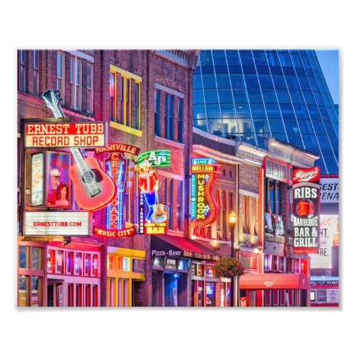 Broadway Street Downtown Nashville Tennessee Photo Print