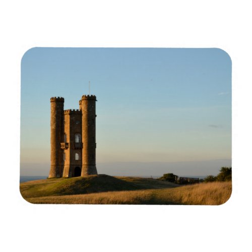 Broadway tower in the Cotswolds rectangle magnet