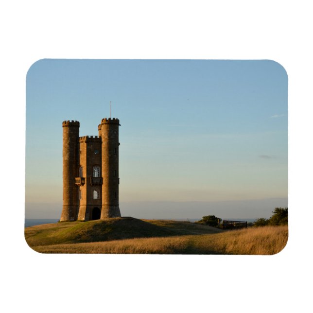 Broadway tower in the Cotswolds rectangle magnet (Horizontal)