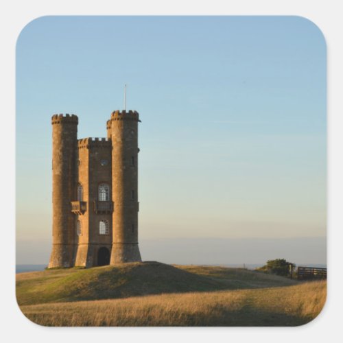 Broadway tower in the Cotswolds square sticker