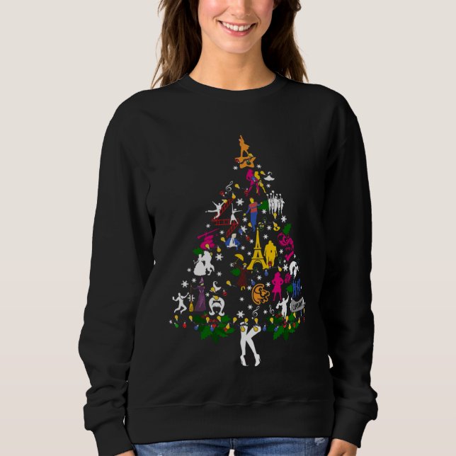 Broadway Ugly Christmas Tree You Will Be Come Sweatshirt (Front)