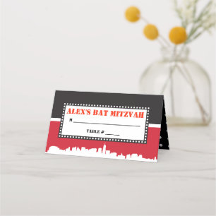 BROADWAY VIP Bar Bat Mitzvah Seating Escort Card