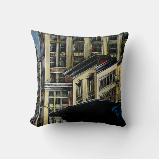 Broadway's Best, New York City Throw Pillow (Front)