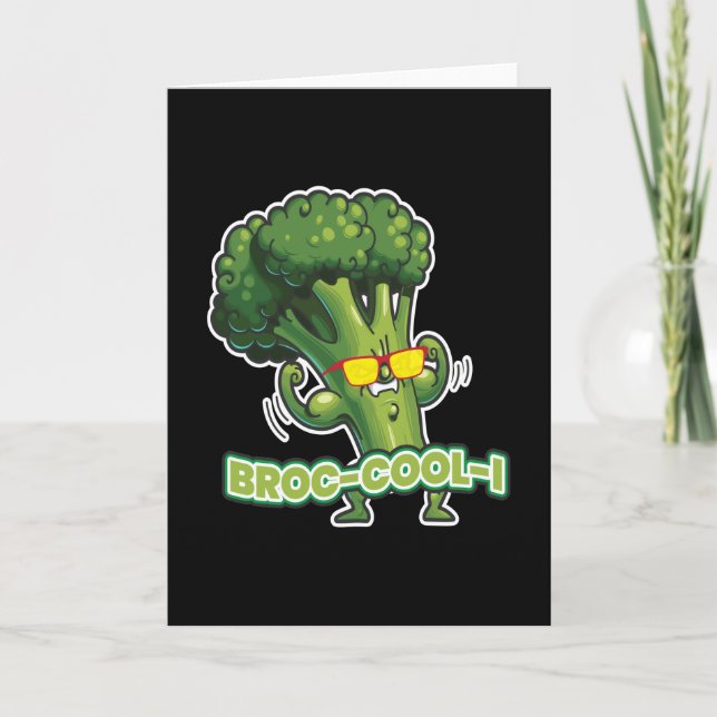 Broc-cool-i Vegan Vegan Vegetables Card (Front)