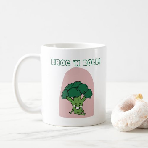 Broc N Roll mug Funny Broccoli Coffee Mug