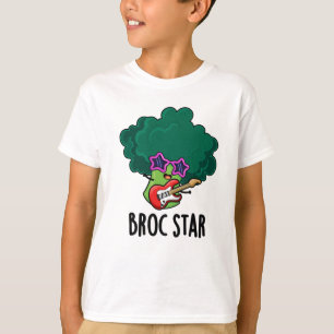 Broc Star Funny Brocolli Rock Star Pun T-Shirt