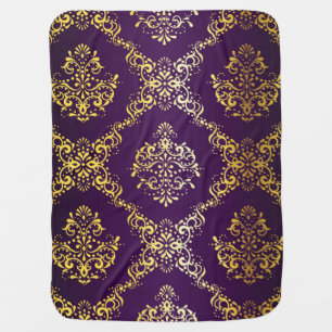 Brocade pattern baby blanket