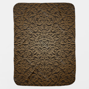 Brocade pattern baby blanket