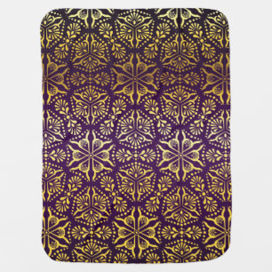 Brocade pattern baby blanket