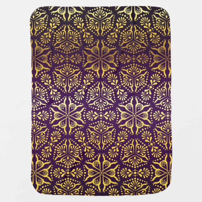 Brocade pattern baby blanket (Front)