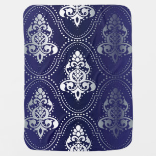 Brocade pattern baby blanket