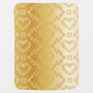 Brocade pattern baby blanket